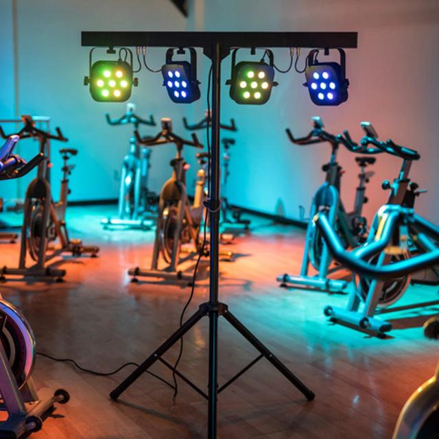 Kits de Luz LED Par 270W com Suporte e Controlador DMX para Palcos Profissionais e Eventos DJ