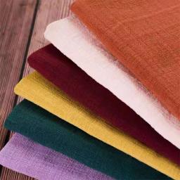 Tecido de algodão de linho macio, Material Orgânico, Linho Natural Puro para Costura, DIY, Roupas Artesanais, Patchwork - Image 3