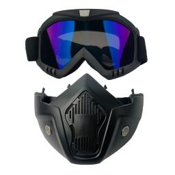 Windproof óculos de proteção com boca filtro, óculos de segurança, óculos, máscara, ao ar livre, esqui, snowboard, snowmobile, motocross - Image 3