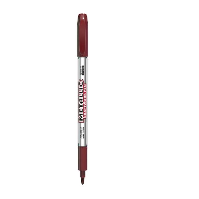 Marcador de Metal Impermeável Permanente para Pintura e Artesanato - Ideal para DIY, Resina e Cola, 1 Unidade Colorida