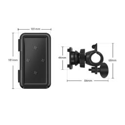 Suporte do telefone da bicicleta à prova dwaterproof água tela sensível ao toque universal motocicleta guiador montar saco caso scooter celular suporte - Image 6