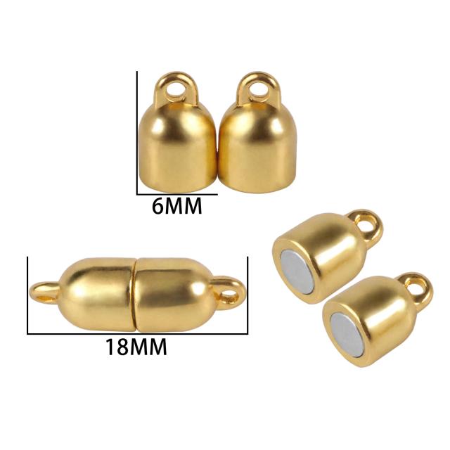 Fechos Magnéticos de Aço Inoxidável: Perfeitos para Pulseiras, Colares e Joias em Couro com Conectores de Ródio