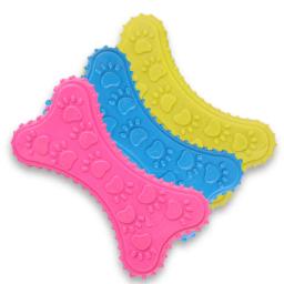 Brinquedo interativo para cães de borracha, tpr, brinquedo para limpeza dos dentes do cachorro, mastigação, brinquedo, pet, filhote de cachorro, suprimentos, cor aleatória, 1 peça - Image 1