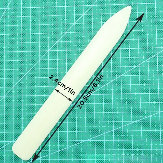 Ferramenta de Papel Imitação Osso: Dobradura em Origami, Abridor de Cartas e Raspador Plástico para Artesanato