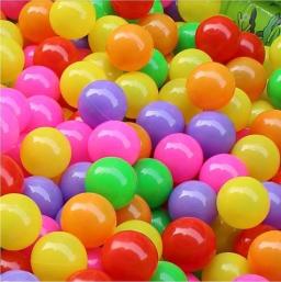 50 pçs/lote eco-friendly colorido bola de plástico macio oceano bola engraçado bebê criança nadar pit brinquedo água piscina oceano onda bola diâmetro 4-5.5 c - Image 1