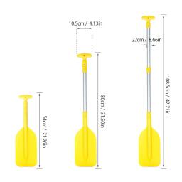 Esportes aquáticos ao ar livre liga de alumínio remo telescópico portátil 54-106cm telescópica remo caiaques Boating Paddle esportes aquáticos - Image 6