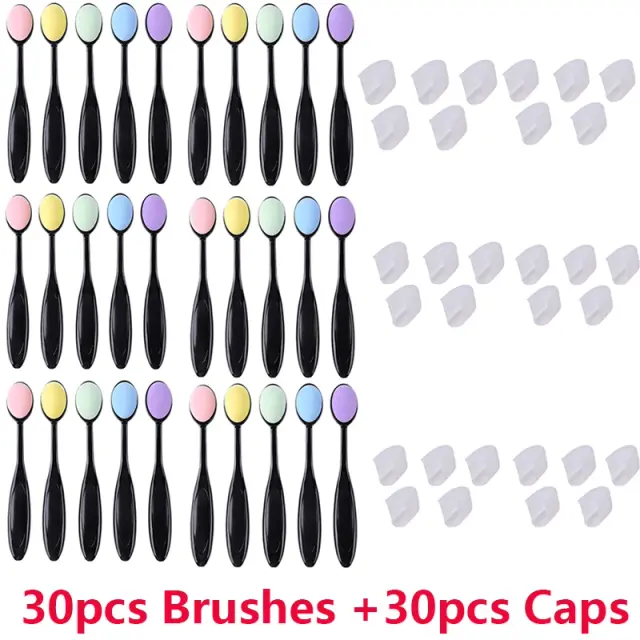 Kit de 10 a 30 Pincéis de Mistura de Esponja Suave com Tampas para Pintura e Scrapbooking
