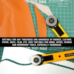 Patchwork Roller Wheel Knife, Faca De Corte De Pano, Artesanato De Tecido De Papel De Couro, Cortador Rotary De Tecido, Acessórios De Costura DIY, 28mm - Image 2