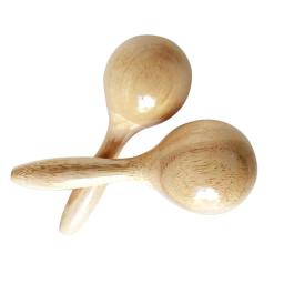 Brinquedos De Percussão Musical De Madeira Para Crianças, Brinquedo Maraca, Instrumento Educativo, Presente De Natal, 1Pc - Image 1