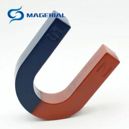 Barra magnética cerâmica da ferramenta do ensino, forma do anel de U, pólos magnéticos azuis e vermelhos, caixa e ferradura, aprendendo para crianças e estudantes - Image 2