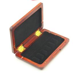 Caixa de suporte de madeira de bassoon, caixa de suporte de madeira de pinho para 6 peças, palhetas de madeira maciça - Image 4