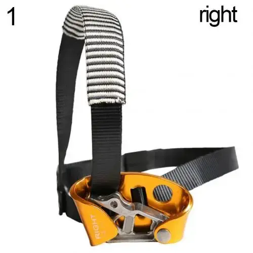 Esquerda e Direita Pé Ascender Riser para Montanhismo - Equipamento de Segurança para Escalada, Camping e Aventura Indoor