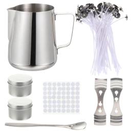 Kit para fazer velas com suporte de algodão, pote, pavios, adesivo, fixador, ferramentas artesanais, feitos à mão, bricolage, 1 conjunto - Image 4