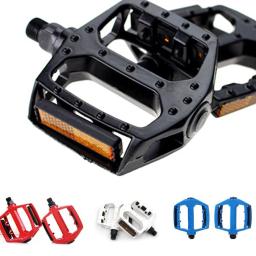 Pedal antiderrapante de liga de alumínio para bicicleta, peças de ciclismo com tiras reflexivas, leve para peças de rolamento - Image 1