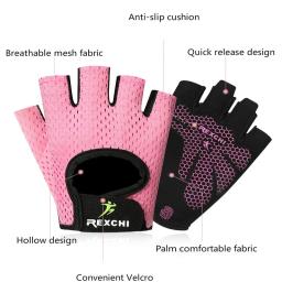 Luva de silicone antiderrapante, esportiva para homens e mulheres, anti-suor, respirável, fitness, esportes ao ar livre, academia - Image 3