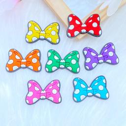 Mini arco bonito do pvc para scrapbook, 20pcs, novo padrão, cola flexível, parte traseira plana, diy, diy, artesanato, decoração, q45 - Image 1