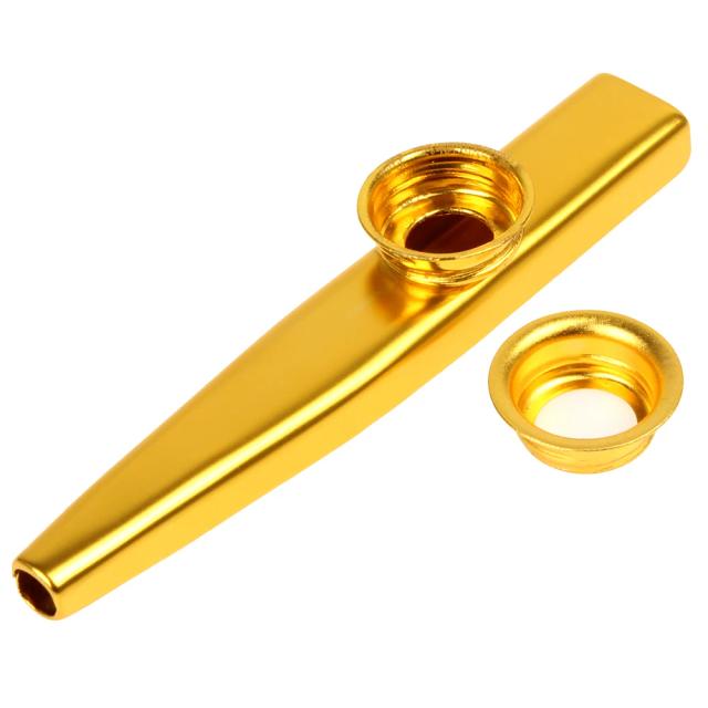 Flauta Kazoo de Metal com Diafragma - Instrumento de Sopro Musical Exclusivo