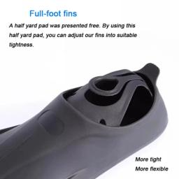 Nadadeiras para mergulho com snorkel para adultos e crianças, nadadeiras submersíveis, nadadeiras flexíveis, esportes aquáticos, unissex, conforto, novo - Image 4