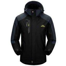 Jaqueta de caminhada à prova d'água, jaqueta corta-vento softshell para atividades ao ar livre, primavera outono, escalada, trilha, acampamento, esqui, casaco de chuva - Image 1