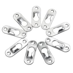 Suporte de ganchos para imagens, suporte de metal para parede com fecho de chave, pinturas, fixadores para galeria de arte, exibição de espelhos, hardware com 10 peças - Image 1