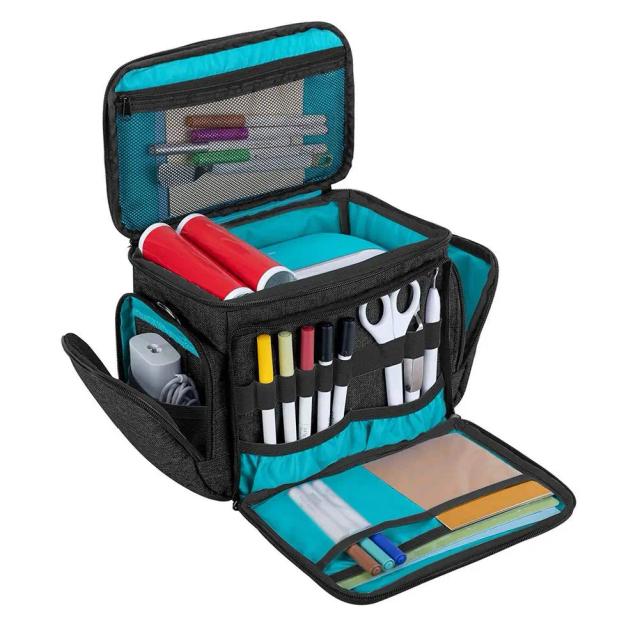 Bolsa de Transporte para Ferramentas e Suprimentos com Seções de Armazenamento e Prensa de Calor Doméstica
