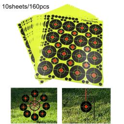 160 pçs reatividade tiro alvo equipamento ao ar livre 2 Polegada direcionamento suprimentos paintball para tiro com arco alvo splatter papel alvo - Image 2