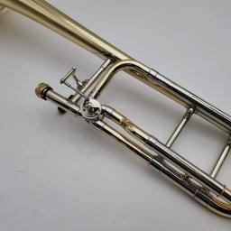 Nova chegada trombone bach tb 450 b bb/f tenor trombone com caso acessórios frete grátis - Image 4