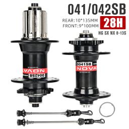 Novatec cubos de bicicleta d041sb d042sb aço freehub mtb hub de freio a disco cassete hub 28/32/36 furos hg sx 8-12 velocidades - Image 4