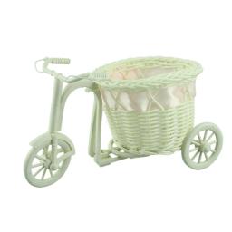 Cesta redonda de rotim com flores para bicicleta, cesto decorativo de flores para armazenamento, decoração de festa, triciclo, novo, 2021 - Image 6