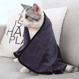 Microfibra cães toalha de banho super absorvente pet toalhas de banho gatos secagem rápida toalha suprimentos para animais de estimação - Image 5