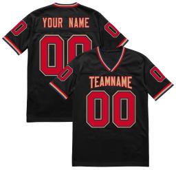 Nome do ponto do jérsei de futebol americano personalizado de costura/número rugby jérsei formação bordado logo camisas de futebol masculino/senhora/juventude - Image 4