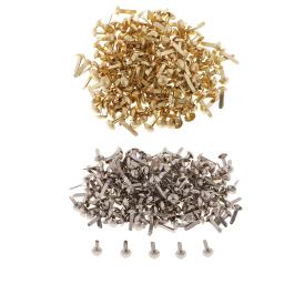 Fixador de papel para scrapbooking, mini pinos decorativos de cabeça redonda com 400 peças, parafusos de metal para artesanato em papel, papelaria e escritório - Image 2