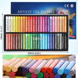 Pastéis de Óleo artes Set,50 Cores Desenho Set, Mais Grosso Refil Caneta de Cor Giz Pastel Chalk Colori Pastelli Papelaria Da Escola Dos Miúdos - Image 2