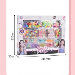 Diy jóias fazendo kit charme pulseira colar artesanal frisado brinquedo para meninas pop grânulos arte artesanato brinquedos educativos kit bandana - Image 5