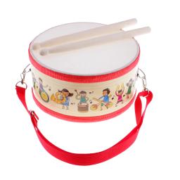 Poliéster Snare Drum for Children, conjunto de percussão manual, brinquedos educativos para crianças, instrumento musical, 1 a 10 anos - Image 2