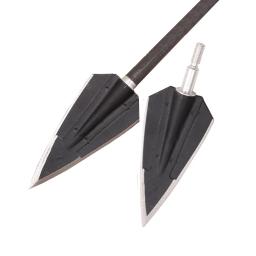 Pontas largas de tiro com arco 160 grão linha universal 2 pontos de ponta de lâmina fixa alvo para acessórios de caça ao ar livre - Image 1