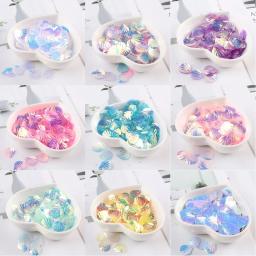 Lantejoulas em pvc transparente para decoração e costura, acessórios para faça você mesmo estilo sereia e peixe, 10g/bag13mm - Image 1