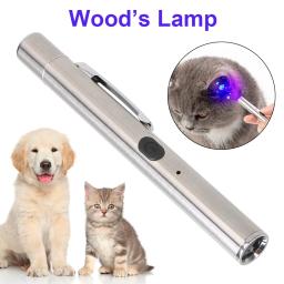 UV lâmpada de madeira veterinária, Pet fungo detecção, lanterna impermeável, pele luz ultravioleta, gato musgo tinea, espelho preto, 365 - Image 1