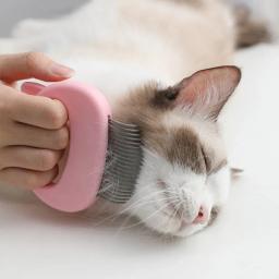 Escova de massagem para animais de estimação, pente em forma de concha, removedor de pelos de cães e gatos, ferramenta de massagem, 1 peça - Image 2