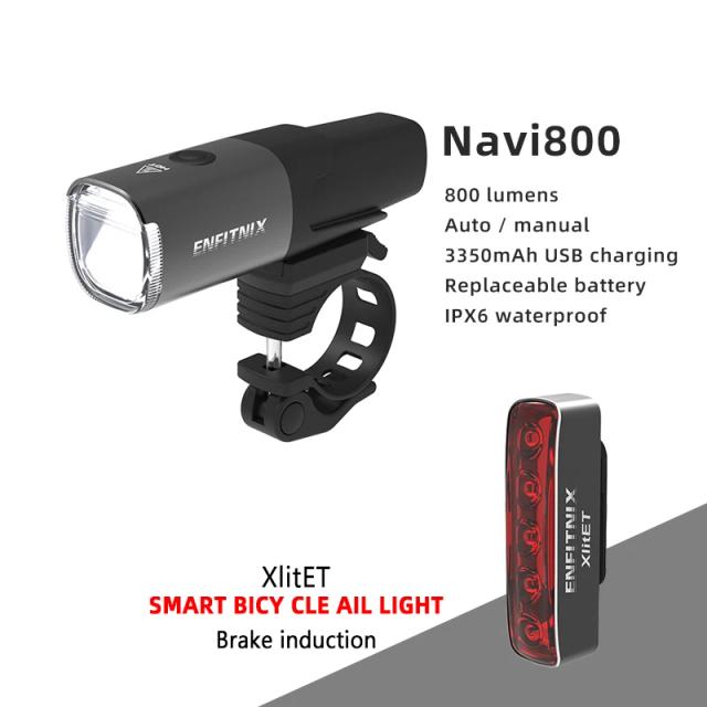 Lanterna Xlitet para Farol de Bicicleta com LED: Luz Traseira, Modo de Parada e Ligação Automática, 100 Lumens