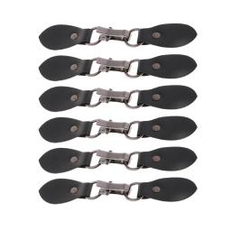 6 conjuntos de couro preto toggle fivelas bolsa ferrolho botões fecho para diy saco artesanato pu costura fivela ganchos casaco prendedor - Image 6
