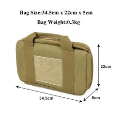 Tactical attache caso pistola tiro gama saco de arma bolsa revista para armazenamento de arma transporte - Image 5