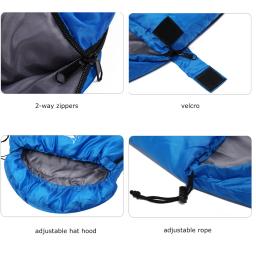 Desert & Fox-Sacos de dormir ultraleves para adultos e crianças, bolsa portátil com saco, caminhada e acampamento, mochila, 1kg, 3 estações - Image 5