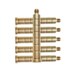 Flecha de bronze com 6/12 peças, arco, peso 100 grãos, ponto de parafuso, de cobre, inserção, acessórios de caça ao ar livre de tiro - Image 3