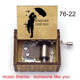 Caixa de música personalizada 18 note, música pop com movimento de madeira impressa, caixa de música personalizada para escritório e casa, brinquedo de presente de aniversário - Image 3