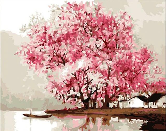 Pintura de Paisagem Huacan por Número: Arte em Tela Decorativa e Presente Perfeito