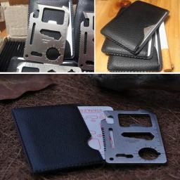 Militar Multi-Function Ferramenta de Bolso, Card Knife, Caça Sobrevivência, Camping, 11 em 1 - Image 5