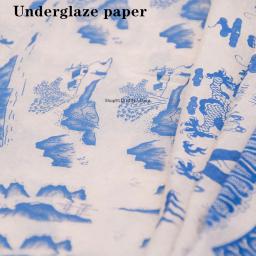 Adesivo de porcelana para artesanato, papel de transferência com argila e cerâmica, flor, alta temperatura, acessórios de pintura faça você mesmo xj33 - Image 2