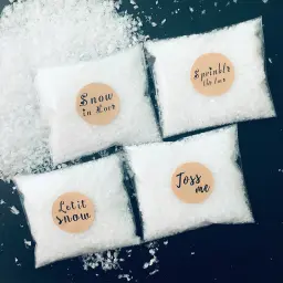 10 pçs falso confetes de neve decoração de casamento de natal biodegradável confetes de casamento de inverno jogando confetes - Image 1