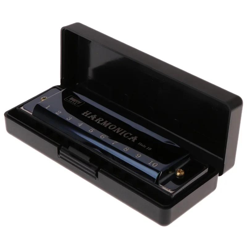 Harmonica com Case, Instrumento Musical, 10 Buracos, Chave de C, Educacional, Presente - Image 1